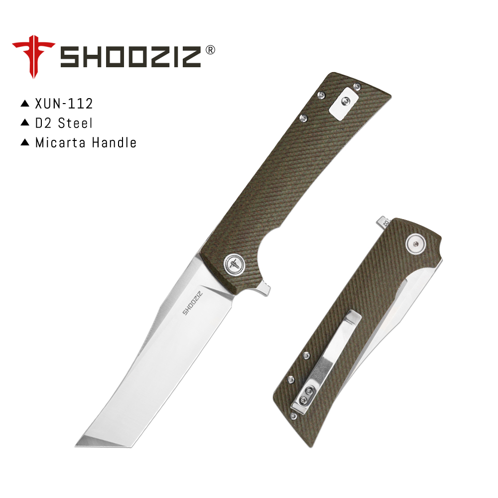 Edc Carry Clip - Shooziz XUN112 EDC Folding Knife with