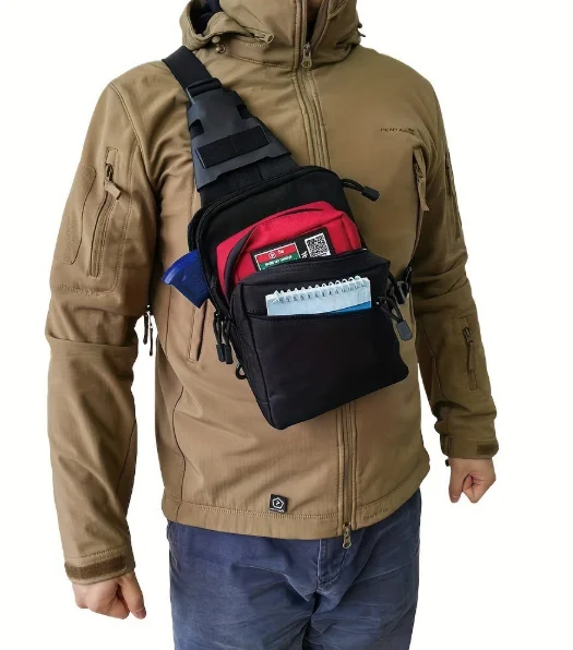 Edc Carry Bag For Pistol - Tactical Concealed Carry Sling Bag: Quick-Access