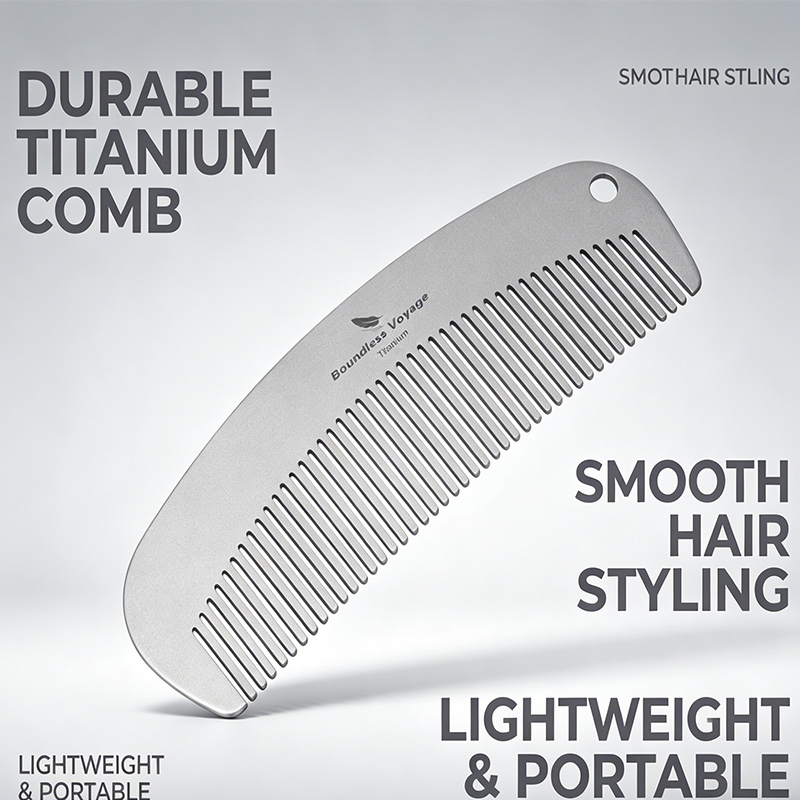 Comb Pocket Titanium - Boundless Voyage Titanium Comb for Hair