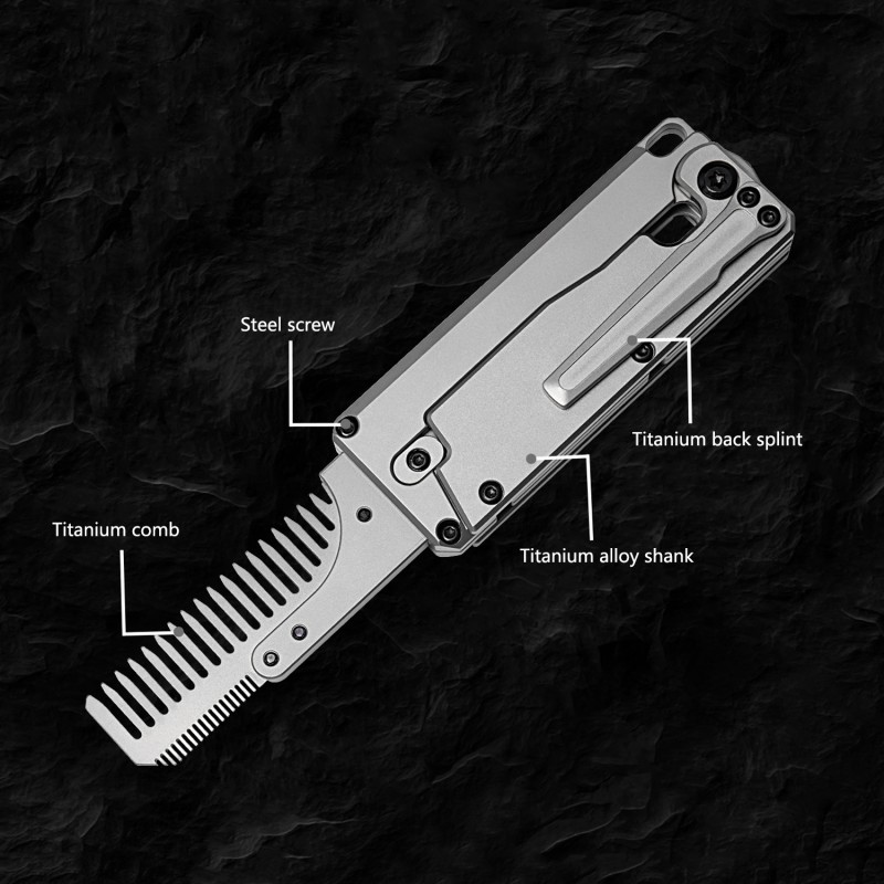 Titanium Alloy Folding Comb Re - đánh giá và giá Comb Pocket Titanium