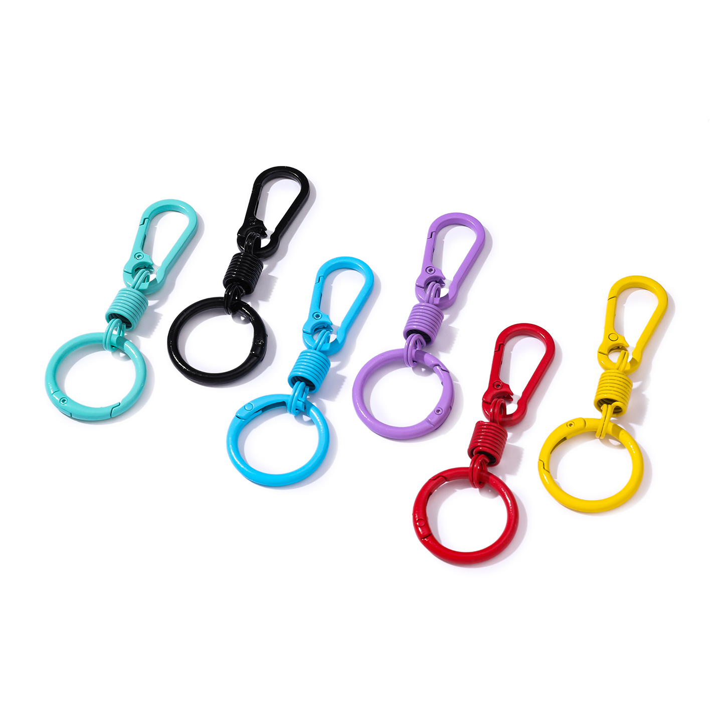 1pc Colorful Spring Keychain C - đánh giá và giá Carabiner Keychain