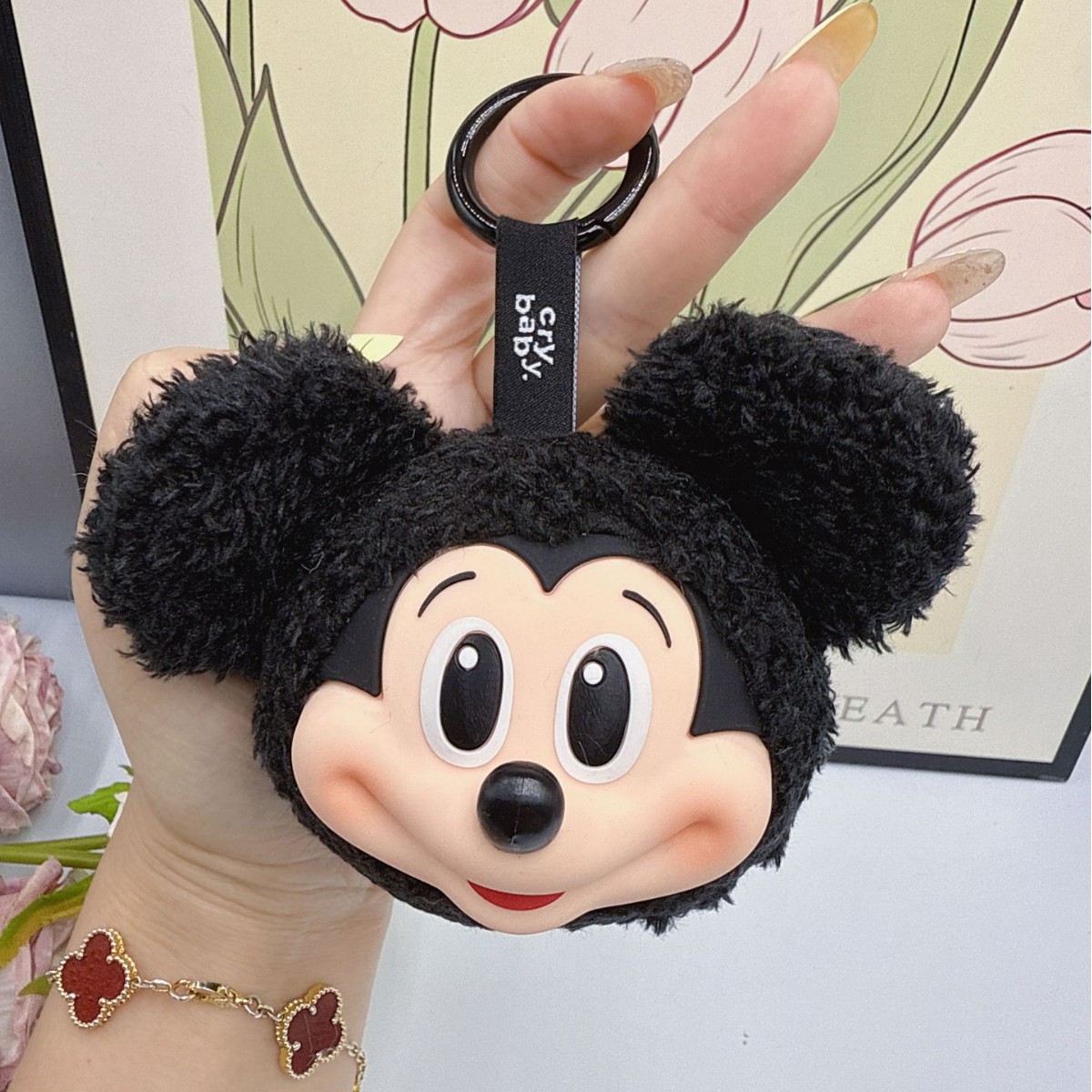 Mickey Minnie Plush Doll Keych - đánh giá và giá Carabiner Keychain