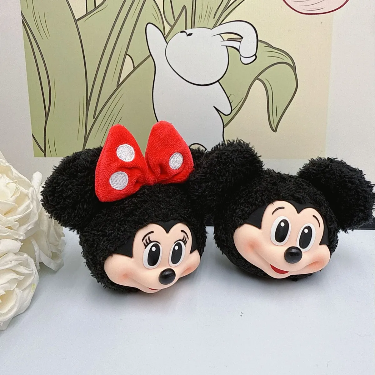 Mickey Minnie Plush Doll Keych - đánh giá và giá Carabiner Keychain