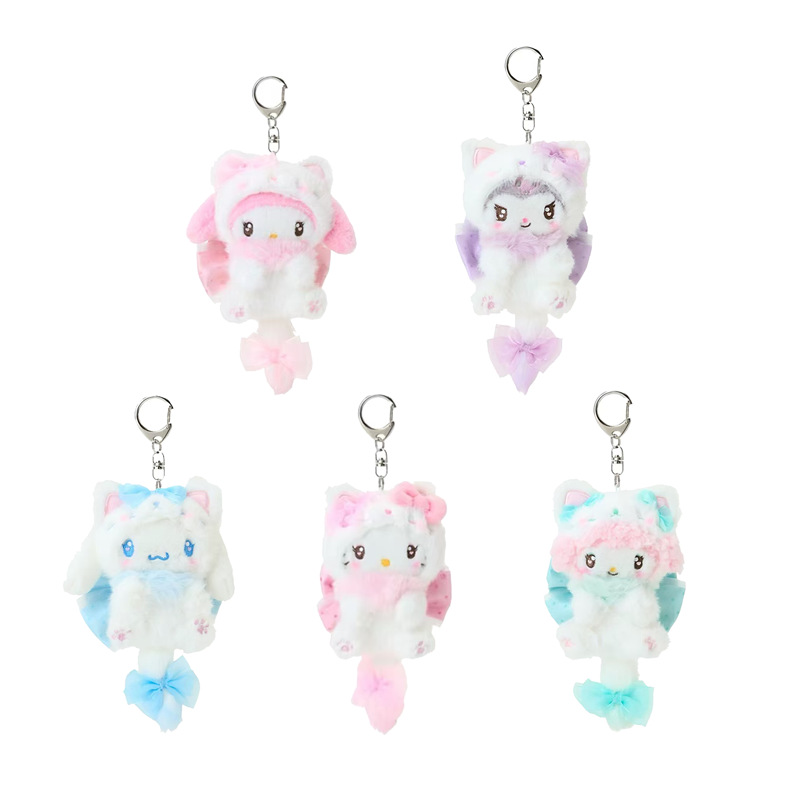 Hello Kitty Cream Cat Bowknot  - đánh giá và giá Carabiner Keychain