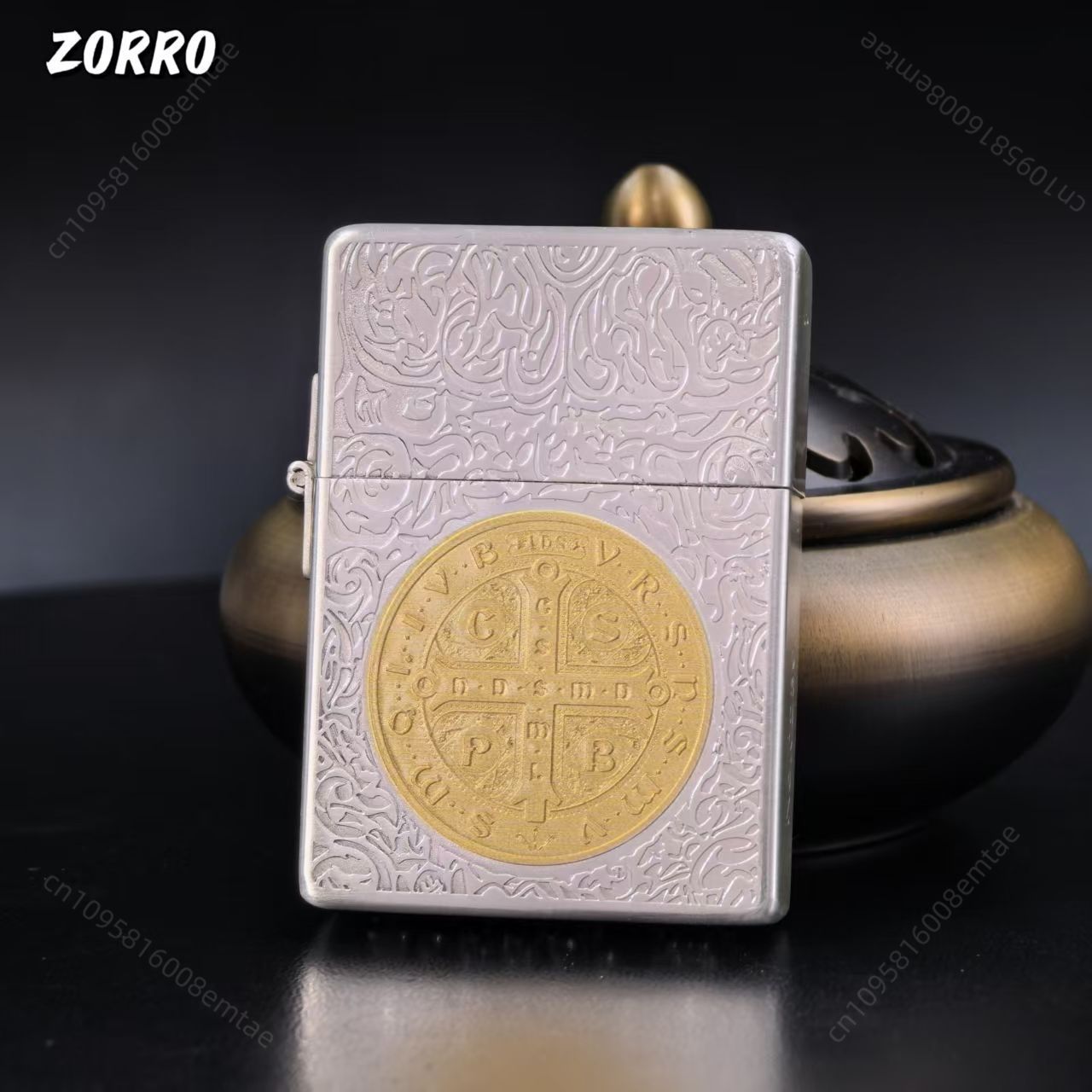 Zorro 906 Silver Gold Two tone - đánh giá và giá Lighter Insert Zippo