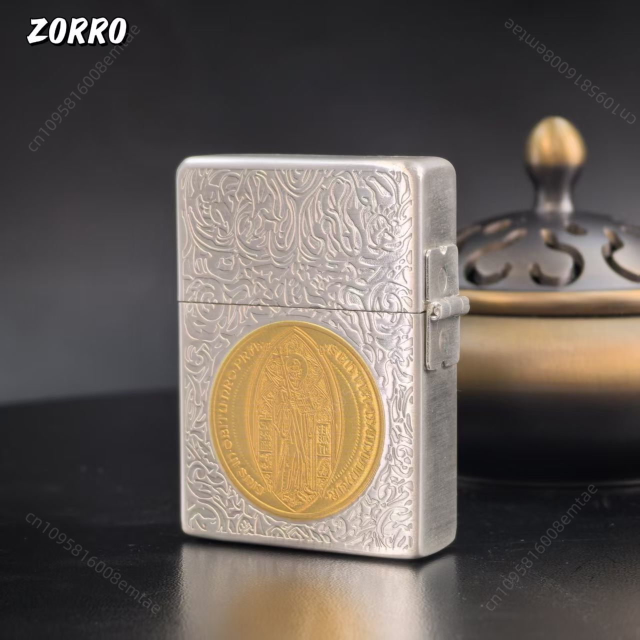 Zorro 906 Silver Gold Two tone - đánh giá và giá Lighter Insert Zippo