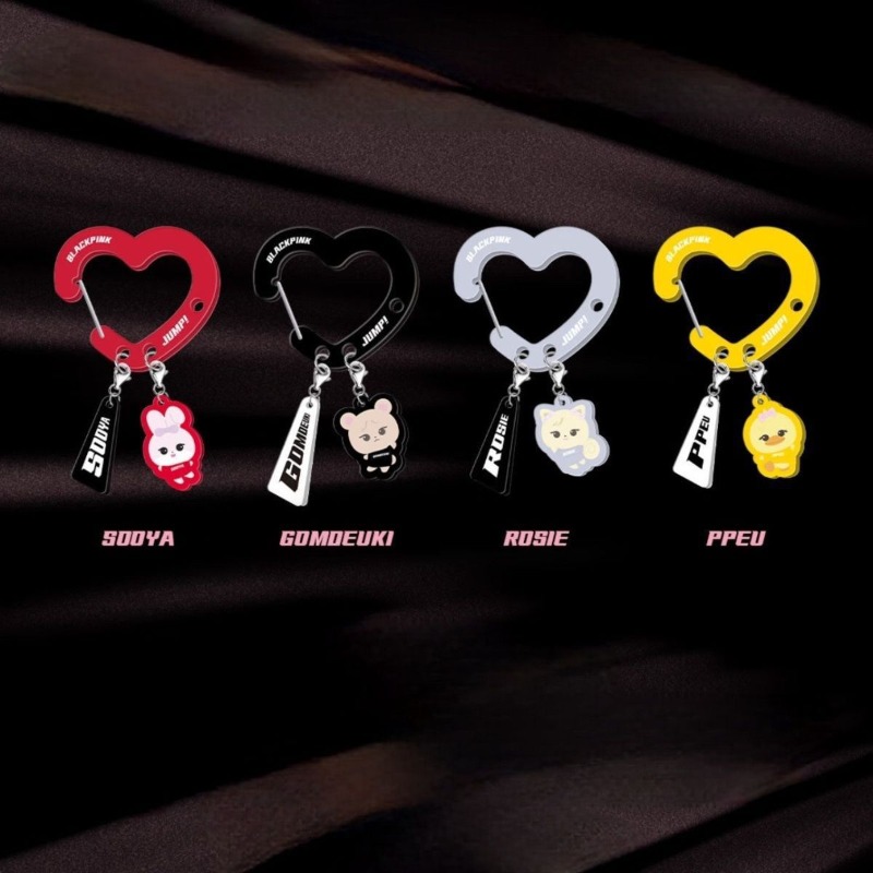 Black Pink Lovely Acrylic Fan‑ - đánh giá và giá Carabiner Keychain
