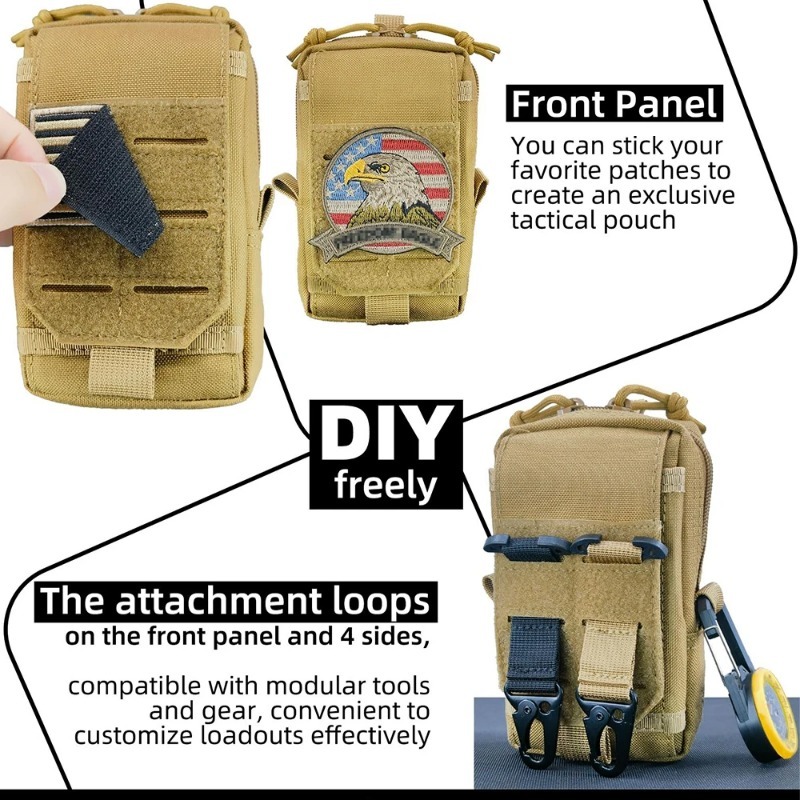 Tactical MOLLE EDC Utility Wai - đánh giá và giá Edc Carry Box