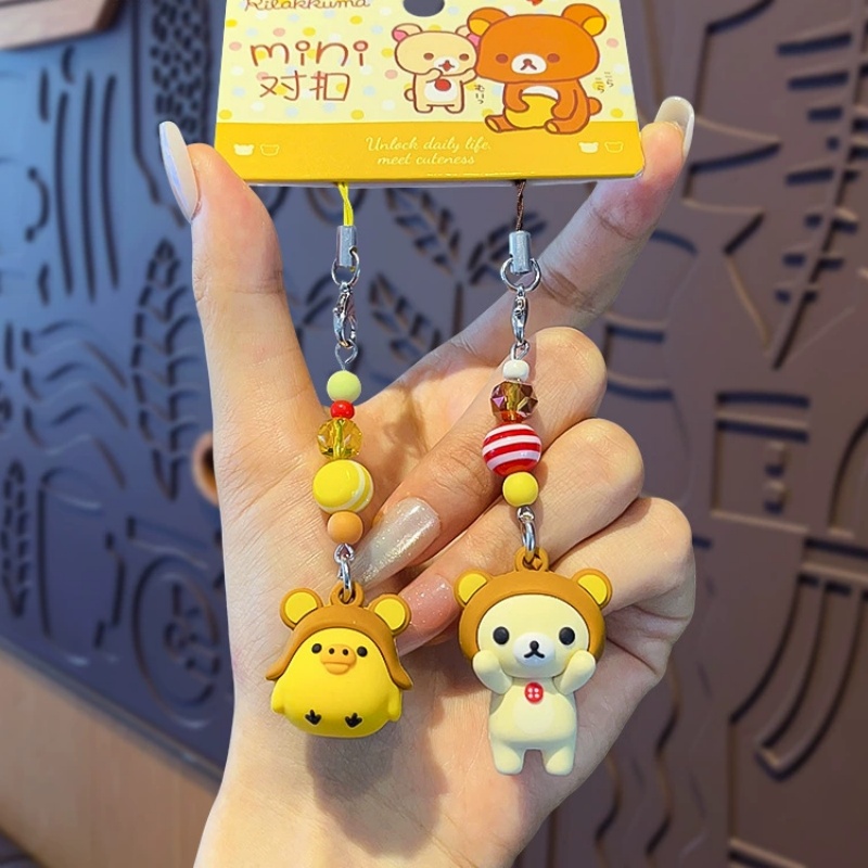 Cute Rilakkuma Korilakkuma Key - đánh giá và giá Carabiner Keychain