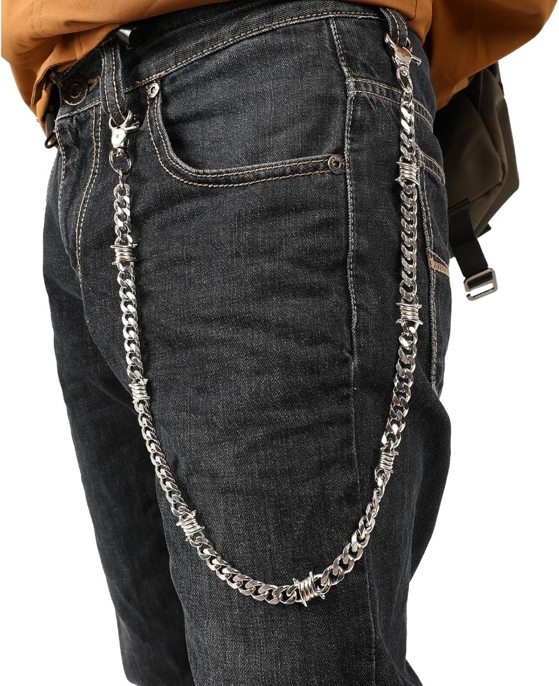Biker Wallet Chain for Men Boy - đánh giá và giá Wallet Slim Titanium