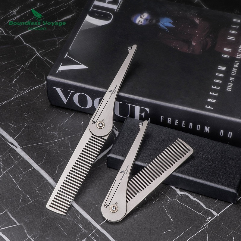 Pure Titanium Foldable Hair Co - đánh giá và giá Comb Pocket Titanium