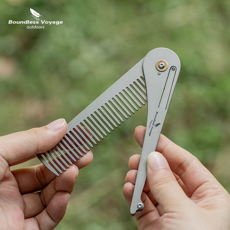 Pure Titanium Anti-Static Fold - đánh giá và giá Comb Pocket Titanium